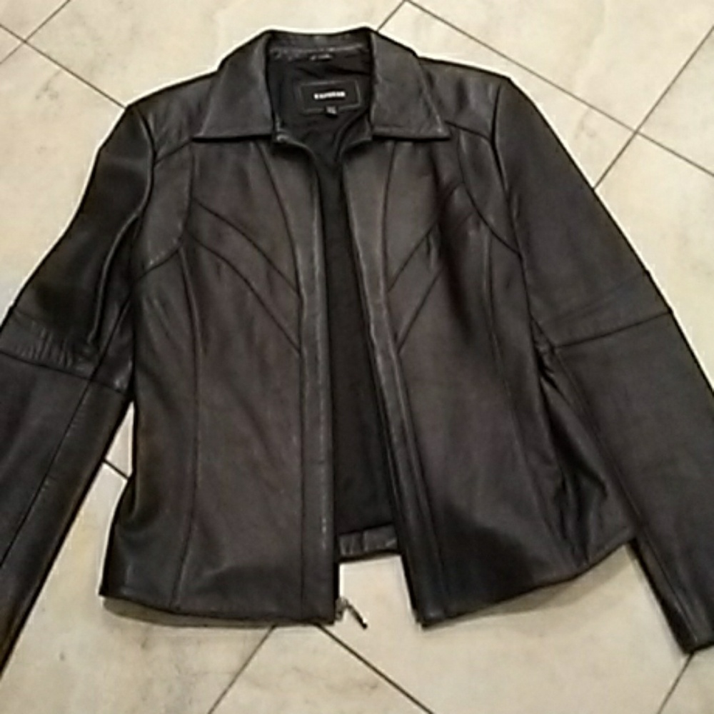EXPRESS. black Leather jacket
